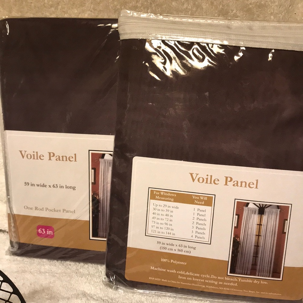 Brown Curtain Panels